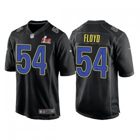 Maillot Los Angeles Rams Leonard Floyd 54 Game Noir 2022 Super Bowl LVI - Homme